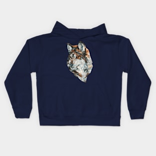 Geo Wolf Kids Hoodie